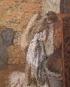 Edgar Degas woman towel off her body after  bath Germany oil painting artist